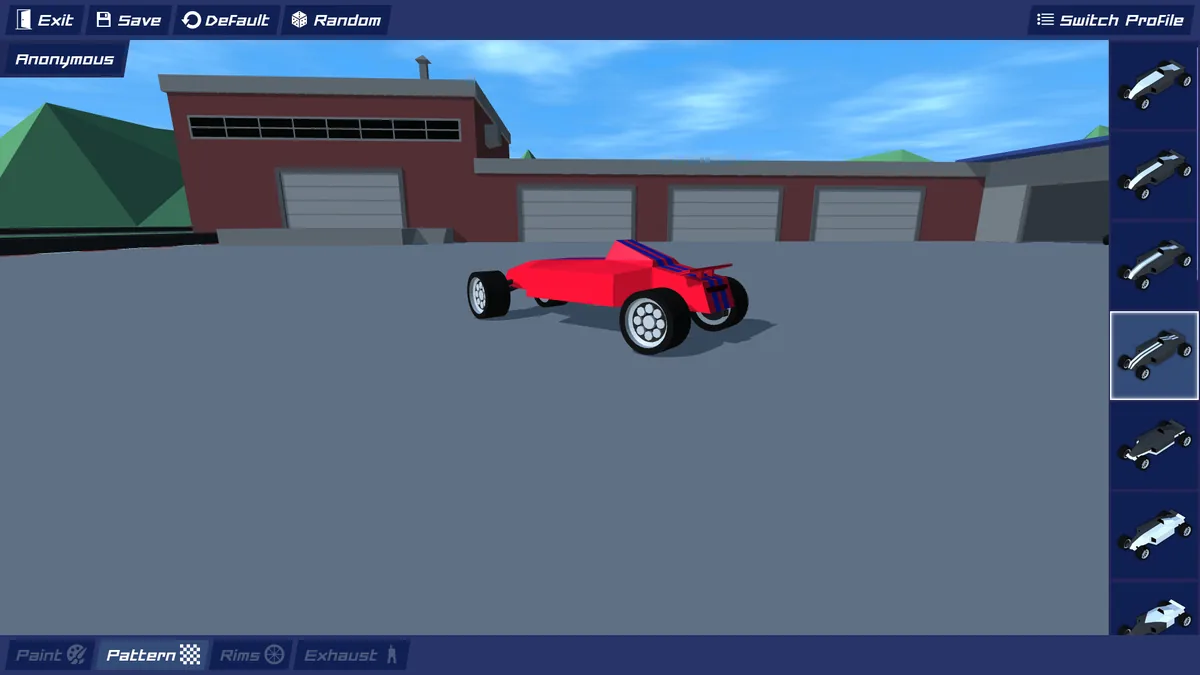 Official Kodub update image of a PolyTrack garage and multiplayer beta context